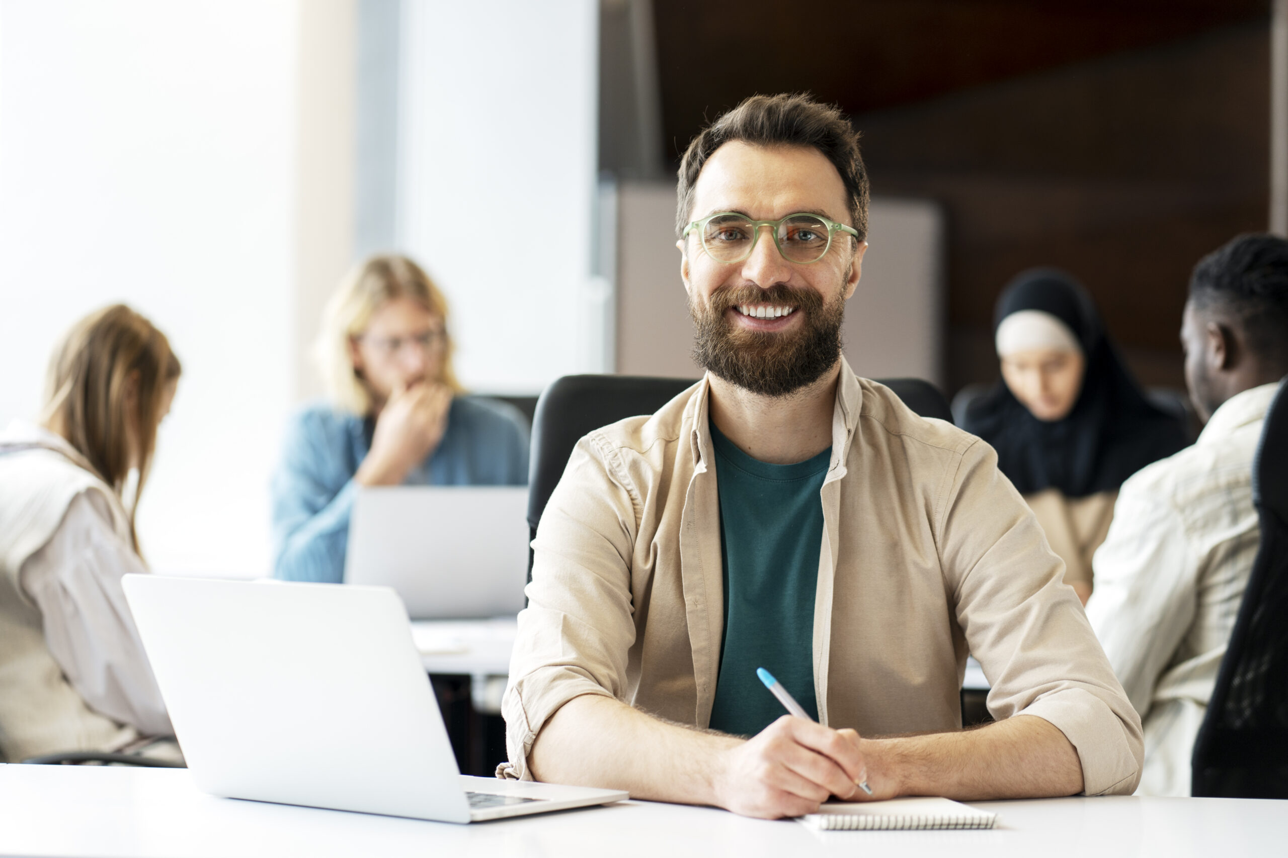 Professional learning environment focused on employee upskilling and career growth.